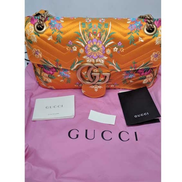 SOLD Gucci Marmont Floral Jacquard Shoulder Bag - Picture 8 of 8